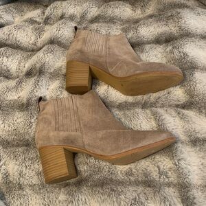 Tan booties